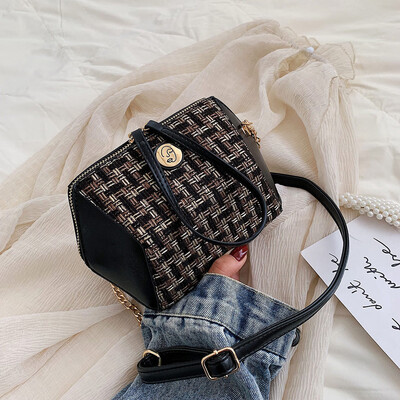 

Tailored Womens Bag Bucket Bag Shoulder Bag Color Stitching Crossbody Bag