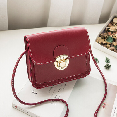 

Winter Korean version of the new female bag lock small square bag shoulder Messenger bag ladies bag