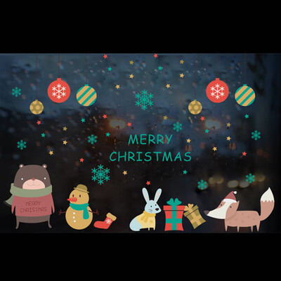 

〖Follure〗2018 Merry Christmas Household Room Wall Sticker Mural Decor Decal Removable
