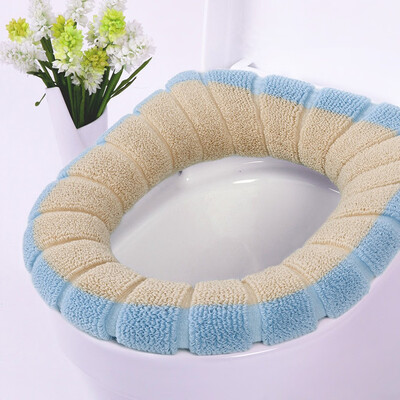 

Gobestart Bathroom Toilet Seat Closestool Washable Soft Warmer Mat Cover Pad Cushion