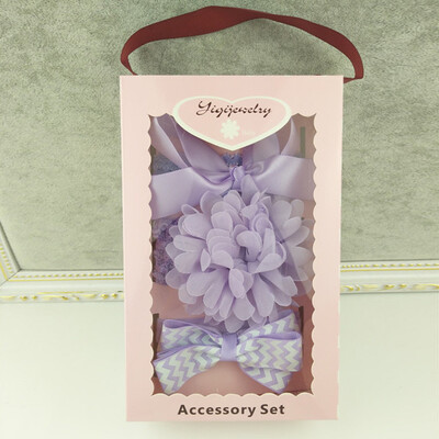

Gobestart 3PCS Girl Bow Pearl Hair Accessories Small Fresh Headwear Set