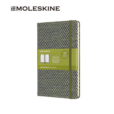 

MOLESKINE notebook business office stationery meeting notebook BLEND fabric hard surface large horizontal hand account green 0097