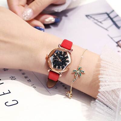 

99 yuan ins wind network red trembles with the Korean version of the fashion trend simple star womens watch student quartz watch