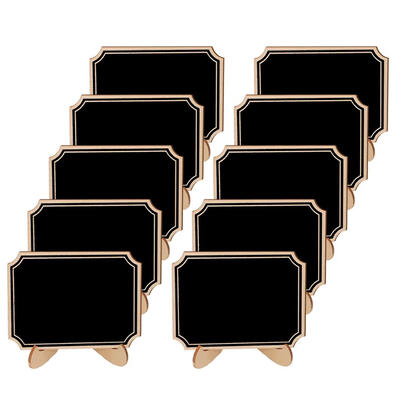

10pcs Round Angle Wooden Craft Message Blackboard Chalkboard Wedding Decor