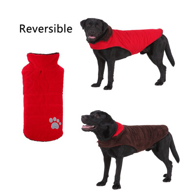 

Reflective Pet Dog Jacket Raincoat Fleece Lining Jacket Reflective Puppy Clothes Hoody Dog Coat Winter Waterproof Cloth