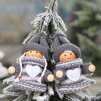 

Toponeto Christmas Decoration Puppet Bells Pendant Creative Santa Claus Doll