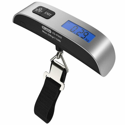 

Portable LCD Display Electronic Scale 110lb 50 Kg Temperature Sensor Digital Hanging Electronic Kitchen Scale