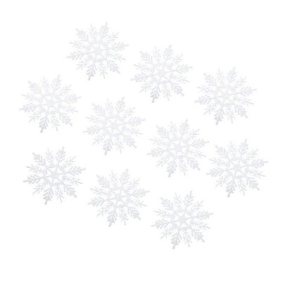 

10 Bag Xmas White Snowflake Wedding Party Holiday Christmas Ornaments Home Garden Xmas Tree Decoration