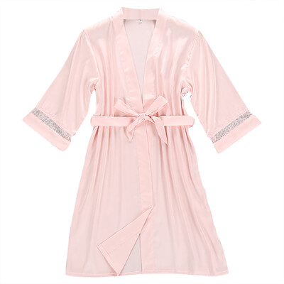 

Toponeto Women Sexy Fashion Silk Lace Sleepwear Robe Long Sleeve Lingerie Underwear
