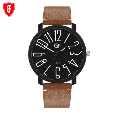 

Gobestart Hot Man Leather Watch Whatever Late Anyway Letter Watches New Pointer Glow