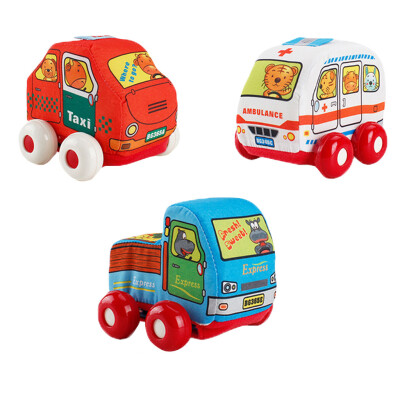 

Tailored Cute Pull-Back Construction Vehicles - Soft Baby Toy Play Set of 3 Vehicles