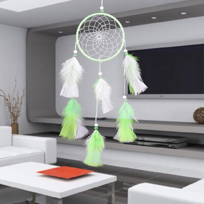 

Mix Color Feathers Dream Catcher Wall Hanging Home Car Decor Ornament Craft