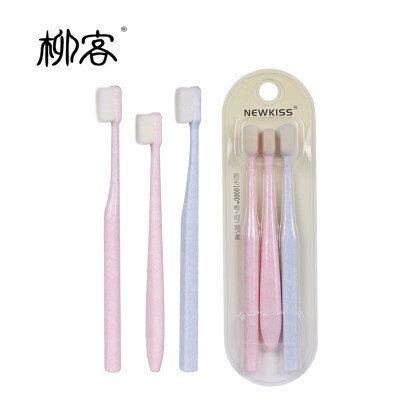 

Liuke Wanmao toothbrush parent-child suit three-person family 3-6 years old adult super soft soft clean ankle 3 family