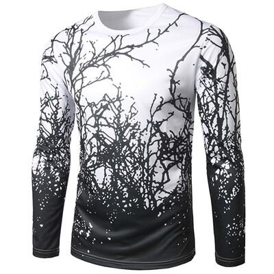 

Long Sleeve Branch Print Tee
