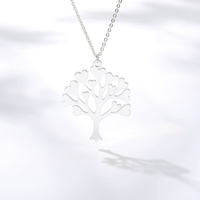 

Simple Handmade Tree of Life Pendant Necklace Vintage Silver Gold Life Tree Necklaces Christmas Gifts Boho Choker Jewelry