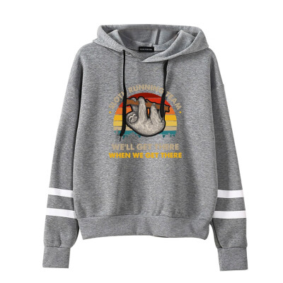 

New Autumn Fashion Women Teen Girls Casual Hoodie Sloth Printed Funny Cute Hooded Sweatshirt Pullover Tops