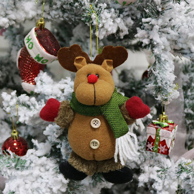 

Cute Santa Claus Snowman Tree Toy Doll Hang Merry Christmas Ornaments Christmas Gift Christmas Decorations For Home New Year