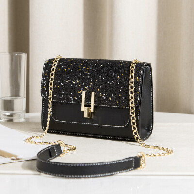 

High-grade foreign ladies bag Chaohuan version of the 2019 Chaohua 100 sets of simple fashion chic chain oblique Bag