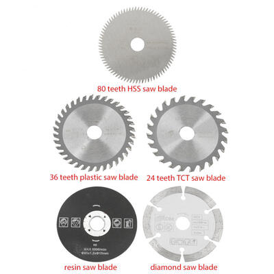 

Greensen 5Pcs 85mm Inner Diameter 15mm Mini Carbide Circular Saw Blade for Cutting Tool
