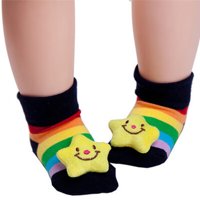 

0 6 Months Baby Fashion Cotton Socks Infants Cute Keep Warm Cartoon Stereo Socks Children Learning To Walk Anti skid Kids