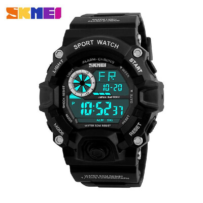 

SKMEI Digital LED 50M Water-Proof Unisex Sports Military Watches Cool Men Women Electronic Outdoor Casual Wristwatch Alarm Backlig