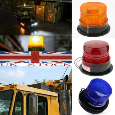

LED Flash Light Car Bus Beacon Strobe Emergency Warning Alarm Amber DC12V60V UK