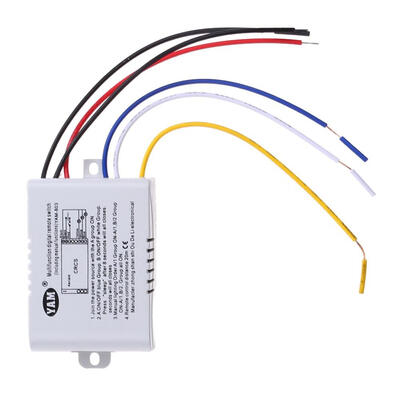 

Wireless ONOFF 220V Lamp Remote Control Switch Receiver Transmitter
