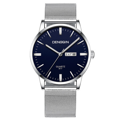 

Gobestart Luxury Quartz Sport Military Stainless Steel Dial Band Wrist Watch