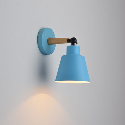 

〖Follure〗Wall Lampshade Swing Head Sconce light Bedroom Lighting Bedside Reading Lamp