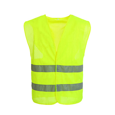 

120046 Reflective Safety Vest High Visibility Safety Vest Bright Neon Color Breathable Vest with 2-inch Reflective Strips for Cons