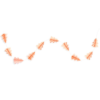 

〖Follure〗Three-dimensional Mini Christmas Tree Paper String Pull Flower Hanging Flag DIY