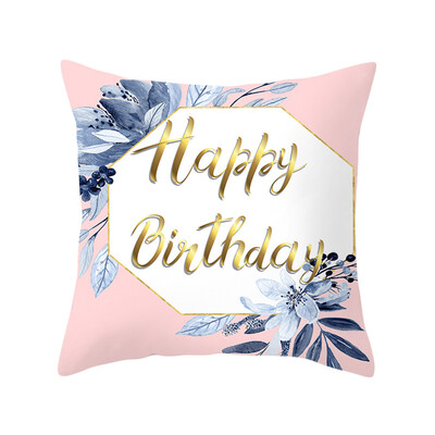 

Unicorn Happy Birthday Pillowcases Popular Unicorn Throw Pillow Case Cushion Cover Home Sofa Office Decorative 18"X18"