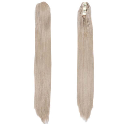 

Long Thick Claw Jaw Ponytail Big Straight Wave Clip in Pony Tail Hair Extension Extensions