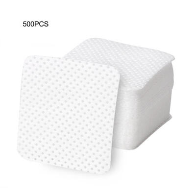 

Greensen 500Pcs Disposable Soft Lint-free Nail Polish Remover Cotton Pads Makeup Cleaner Wipes