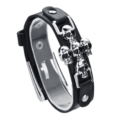 

2019 New Fashion Korean Version of The Skull-head Cross Men Bracelet
