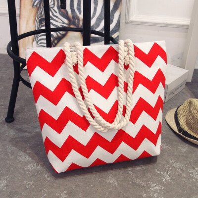 

Summer Shopping Big Bag floral Messenger Bags Women Canvas bohemian style striped Shoulder Beach Bag Female Casual Tote