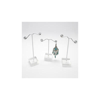 

Iron Earring Display Stands Jewelry Display Rack Jewelry Tree Stand Platinum 55x30x95125mm