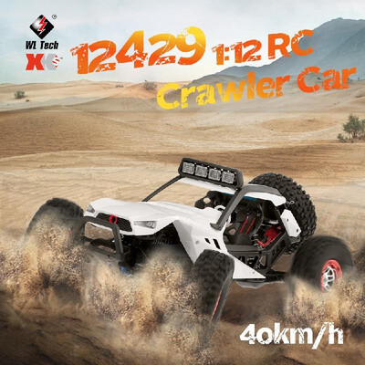 

WLtoys XK 12429 112 RC Car Crawler 40kmh 4WD 24G Electric Car with Head Lights RC Off-Road Car Gift for Kids Adults