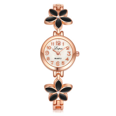 

Delicate Women Watches Roman Numerals Dial Ladies Luxury Quartz Wristwatch Fashion Flower Bracelet Strap Clock Reloj Mujer