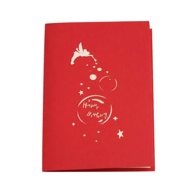 

3D Pop Up Cards Handmade Greeting Card Postcard Friendship Blessing Card