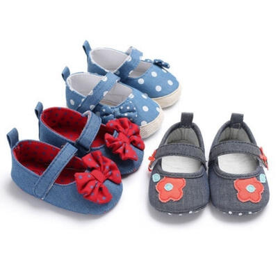 

Toddler Baby Girls Boys Sneakers Non-slip Crib Shoes Soft Sole Party Prewalkers