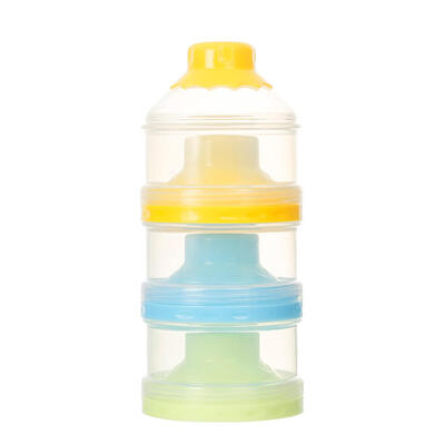 

Funnel Baby Infant Feeding Milk Powder Food Bottle Container 3 Cells Grid