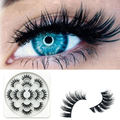 

〖Follure〗7Pair Luxury 6D False Lashes Fluffy Strip Eyelashes Long Natural Party