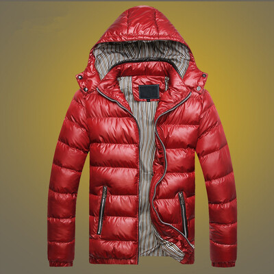 

Mens Padded Jacket Coat Quilted Puffer Hooded Bubble Zip Winter Outwear -3XL