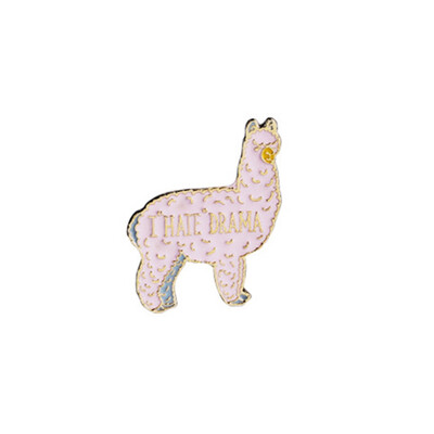 

Kawaii Little Pink Alpaca Hard Enamel Pin Brooches Pins Knitters Pins Animal Knitting Badges Jewelry