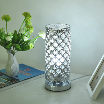 

Siaonvr Crystal Table Lamp Nightstand Decorative Room Desk Lamp For Bedroom
