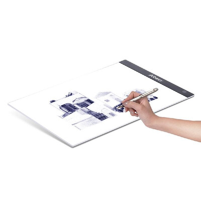 

Aibecy A4 Ultra-thin Portable LED Light Box Drawing Tracer Table Painting Tracing Pad Copy Board Panel with Stepless Dimmable Brig
