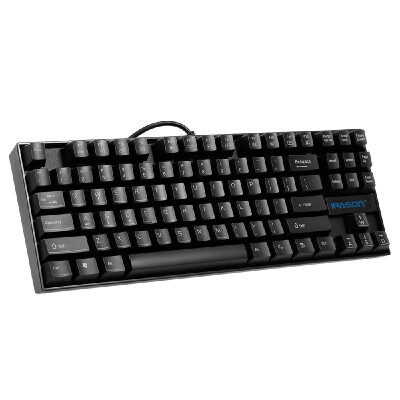 

IPASON Mechanical Keyboard 87-key Metal Gaming Keyboard Blue Switch N-key Rollover Keyboard for Office&Game Use