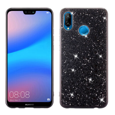 

MOONCASE Huawei P20 Lite Flash Powder TPU-Black