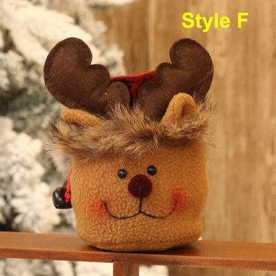 

2018 New Style Fashion Christmas Santa Claus Snowman Patchwork Candy Gifts Bag Tote Pouch Kids Xmas Home